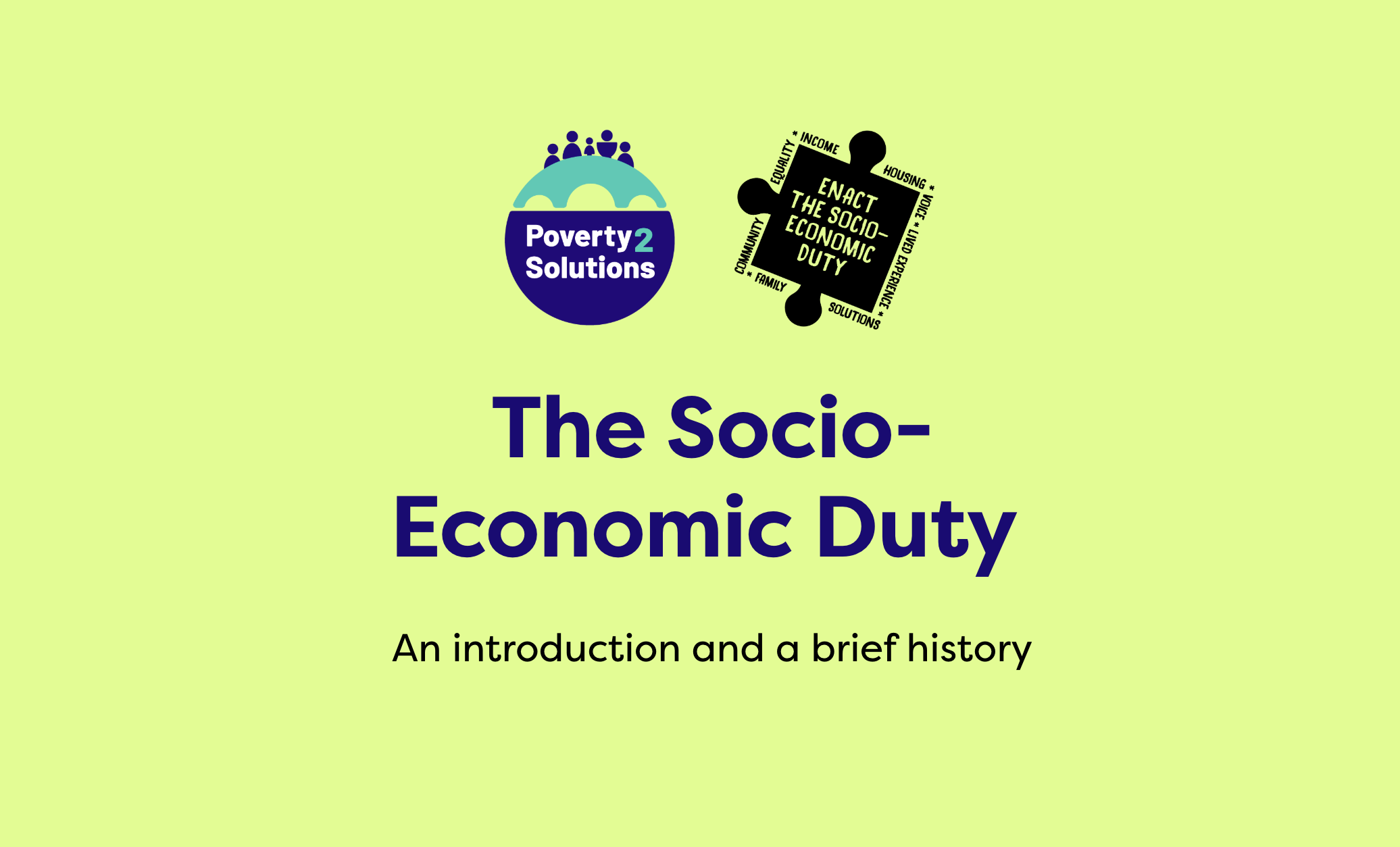 What is the Socio-Economic Duty