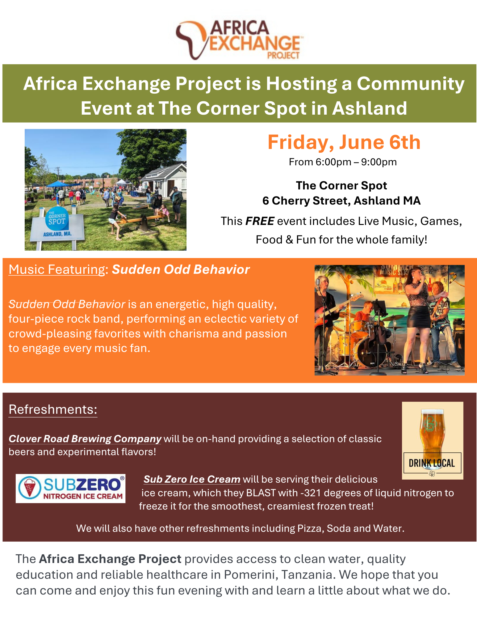 Africa Exchange Project at The Corner Spot