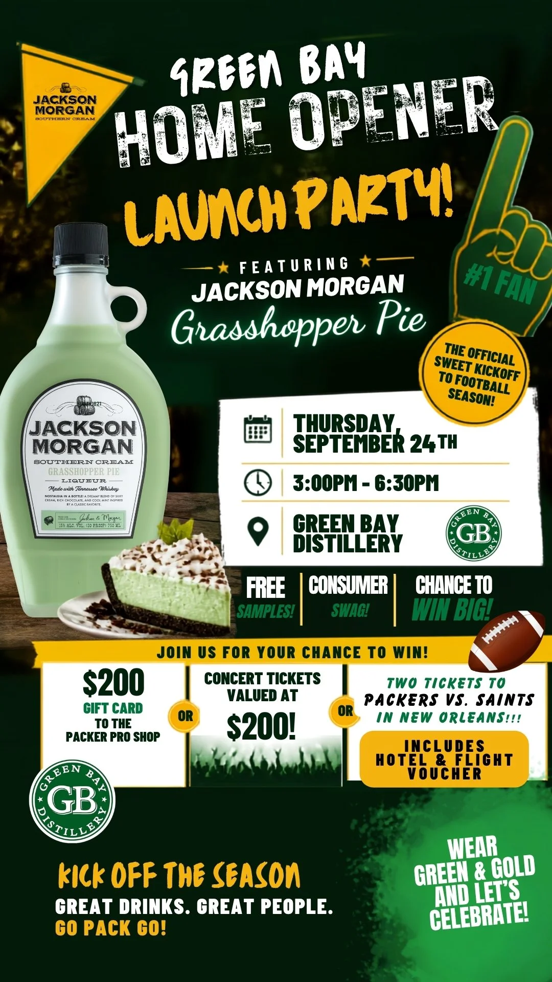 GREEN BAY HOME OPENER LAUNCH PARTY - FEATURING JACKSON MORGAN