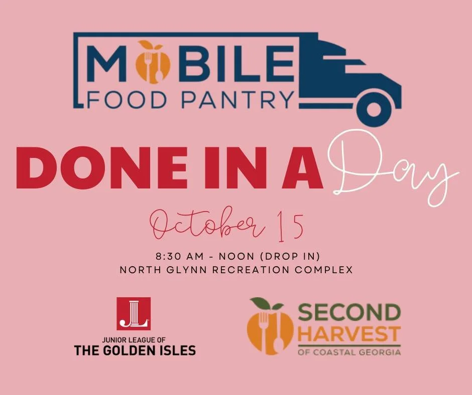 As part of our vibrant Done-in-a-Day program, the Junior League of the Golden Isles comes together to create meaningful impact in just a few hours. From building homes with Habitat for Humanity, to sharing stories with local children, to hosting fami