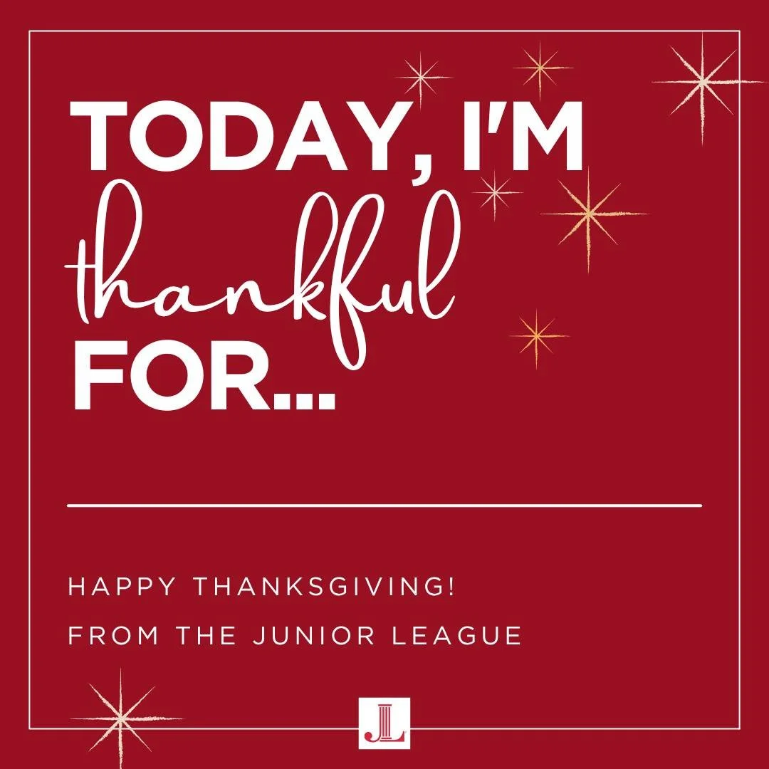 🦃 Happy Thanksgiving! The Junior League of the Golden Isles is thankful for our incredible volunteers and the support of our community. Together, we make a lasting impact and inspire positive change.

Your dedication and generosity fuel our Mission 