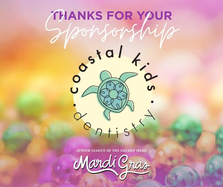 We're grateful to Coastal Kids Pediatric Dentistry for their support as a Grand Sponsor of our Mardi Gras celebration!
Their generosity helps the Junior League of the Golden Isles make a difference for children in our community. Want to become a spon