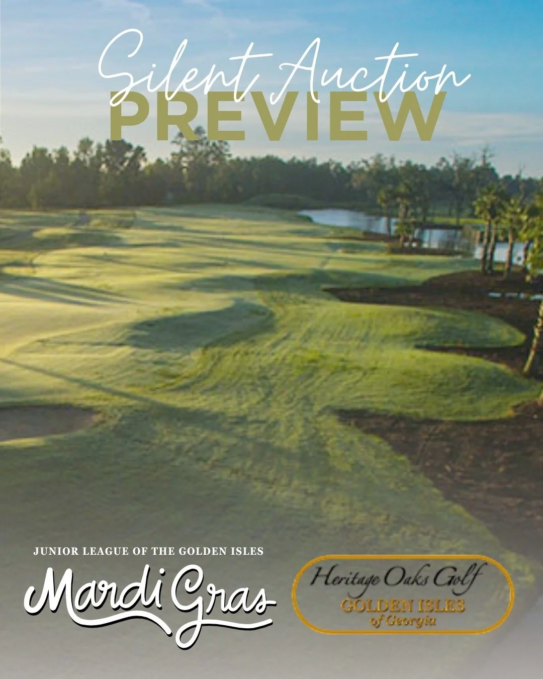 Silent Auction Sneak Peek! ⛳
Attention golfers! Bid on a round of golf for 4 at Heritage Oaks Golf Club during our Mardi Gras silent auction. It's the perfect opportunity to hit the links with friends while supporting a great cause.
Join us February 