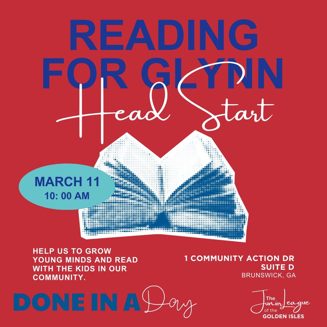 📚 Help us grow young minds! We're heading to Glynn Head Start on March 11th at 10:00 AM to read with the amazing kids in our community &mdash; and we'd love for you to join us! 🌟

This Done in a Day project is a wonderful opportunity to make a real