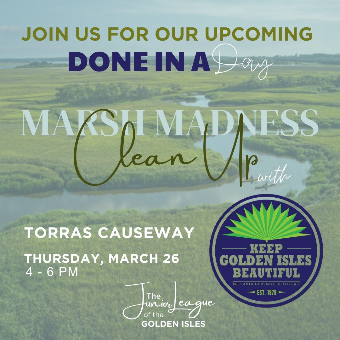 🌿🖤 Let's keep our Golden Isles beautiful! We're teaming up with Keep Golden Isles Beautiful for the Marsh Madness Clean Up &mdash; and we'd love for you to join us!

Come out and help us pick up trash along one of our most stunning natural landmark