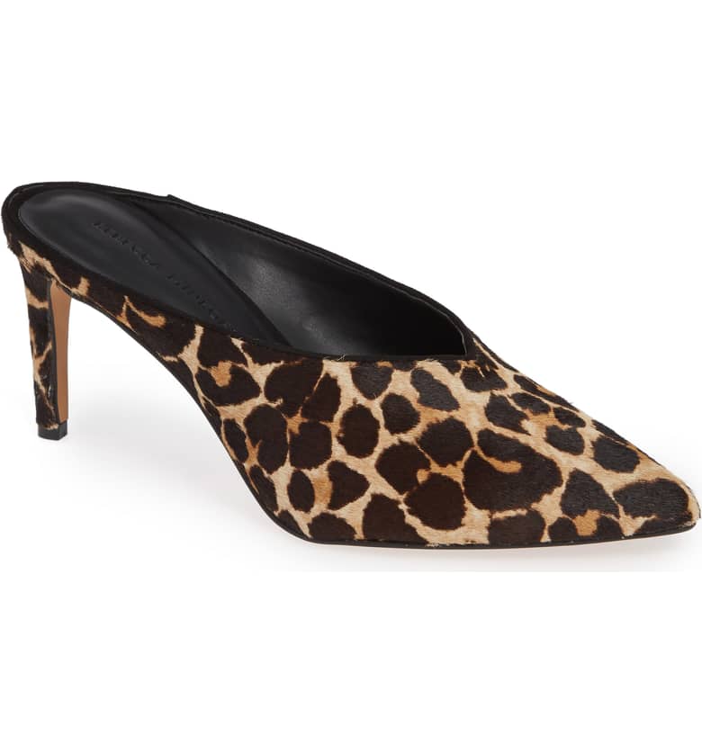 Rebecca Minkoff Gabien Leopard Print Genuwine Calf hair Mule.jpeg