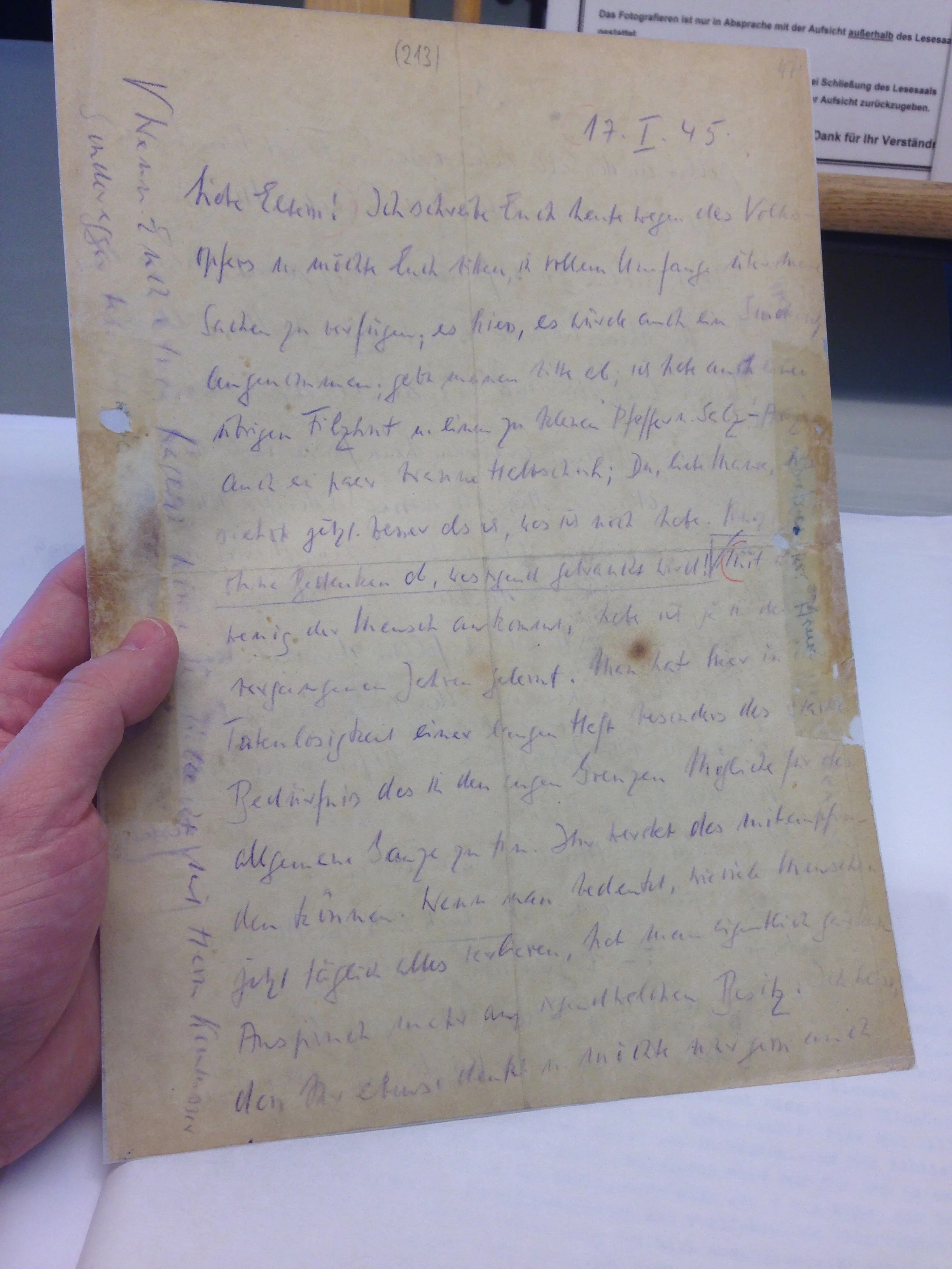 Bonhoeffer Letter from Tegel Prison. 