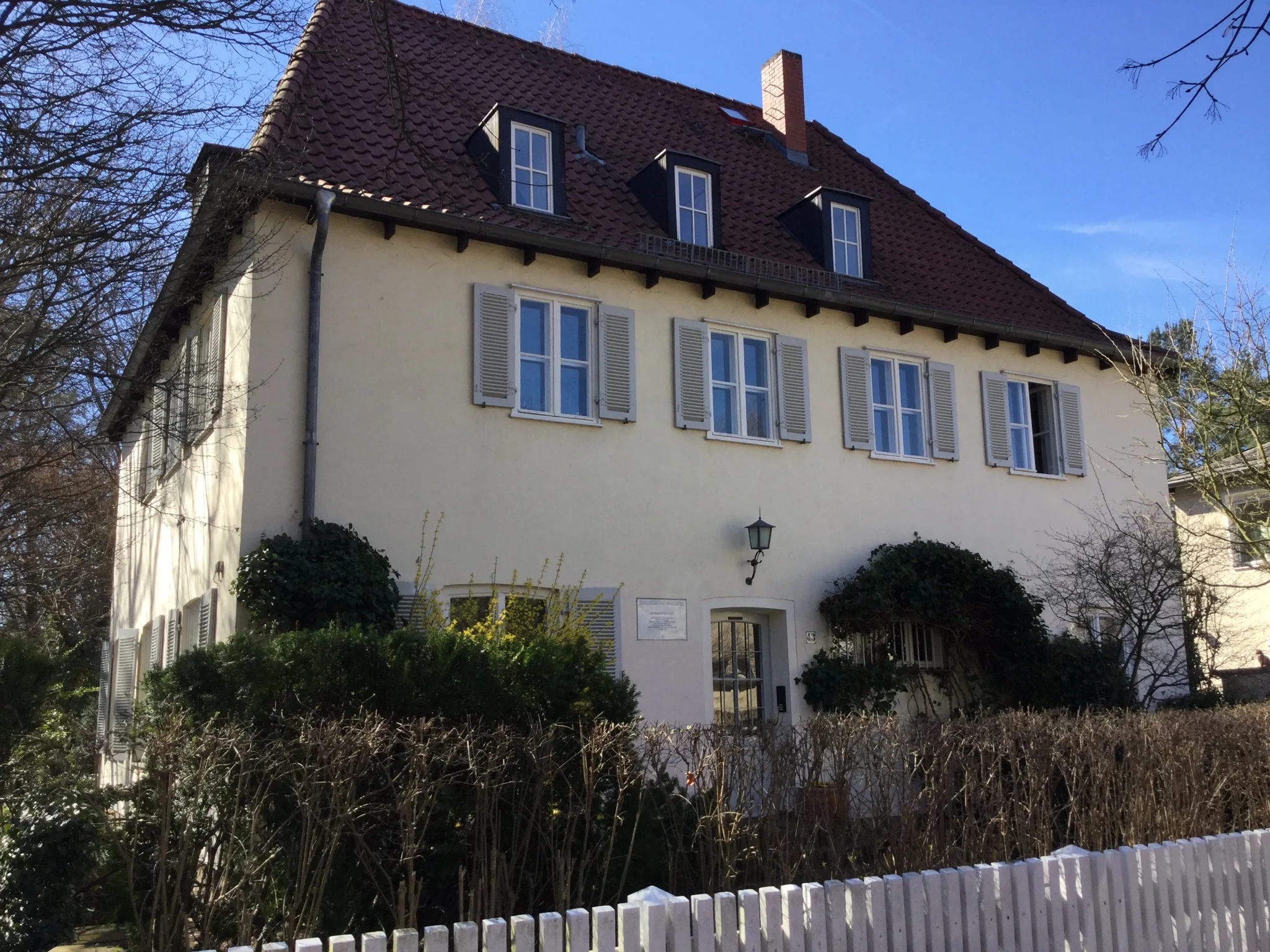 Bonhoeffer's House, at the time of his arrest. 