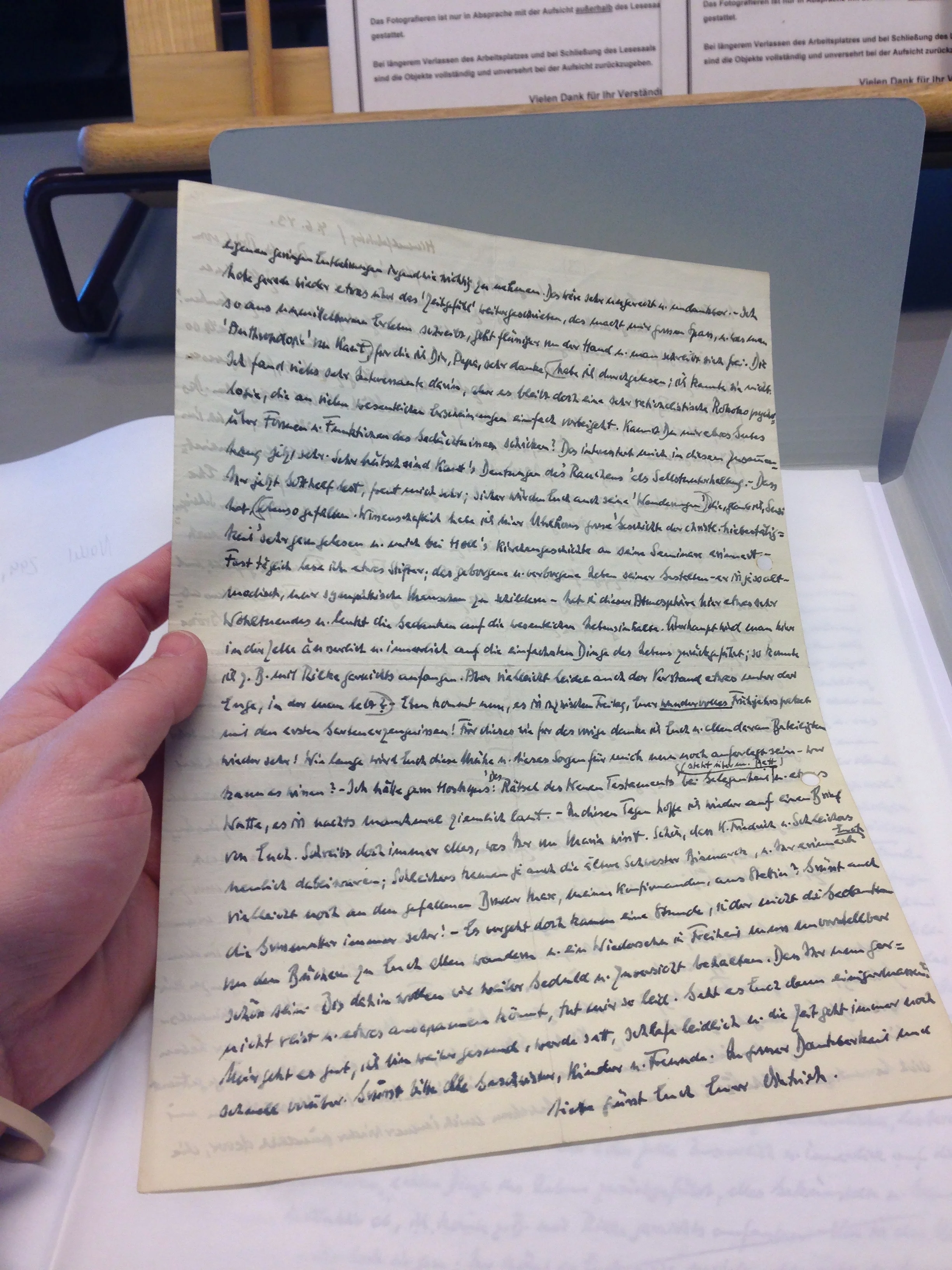 Letter from Tegel Prison. 