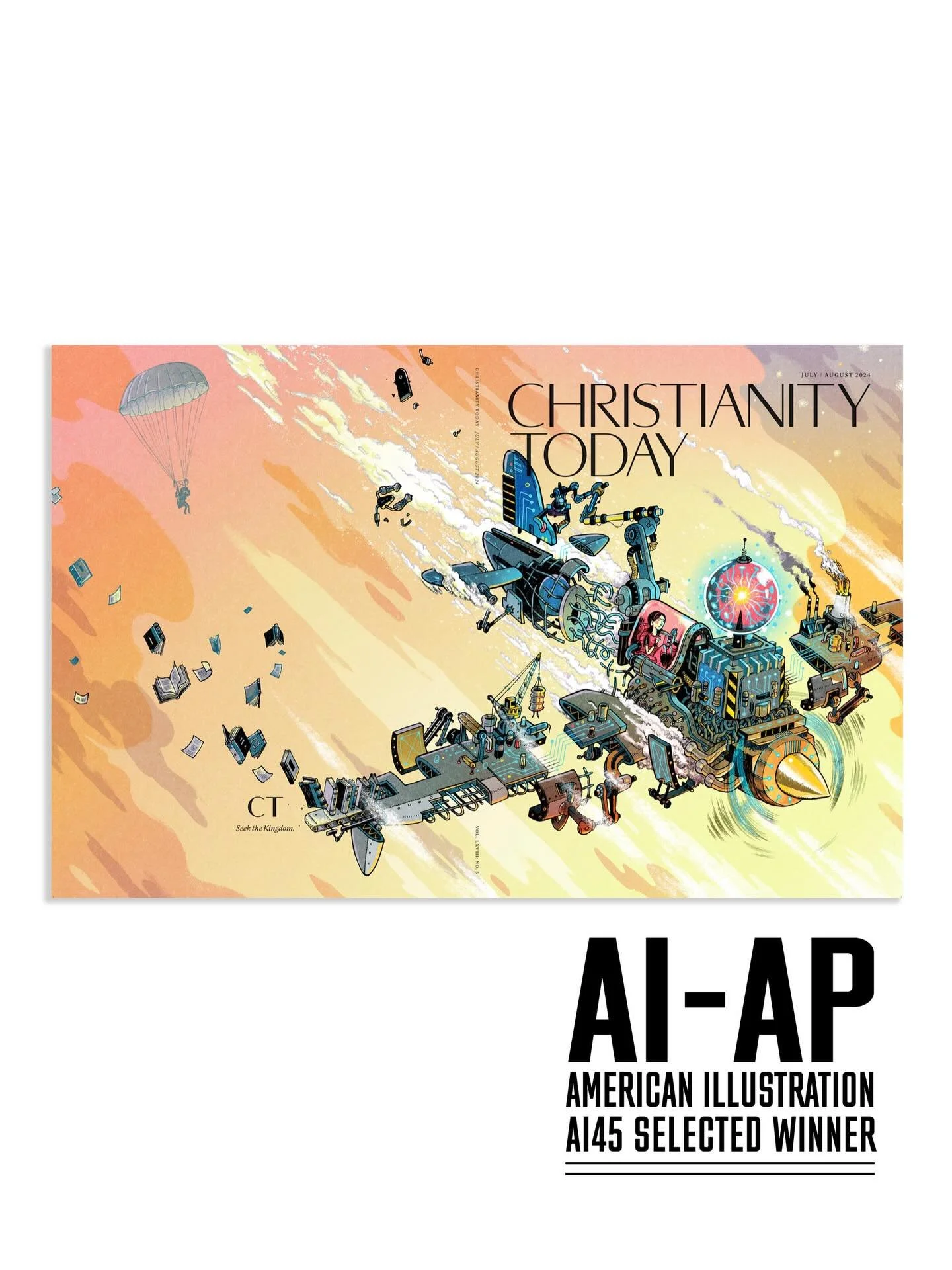 Thrilled to have three of my images appearing in American Illustration, @american_illustration_winners &hellip; a juried annual of the best illustrations from the last year. Thanks to @ct_mag for the cover on Artificial Intelligence- and always glad 