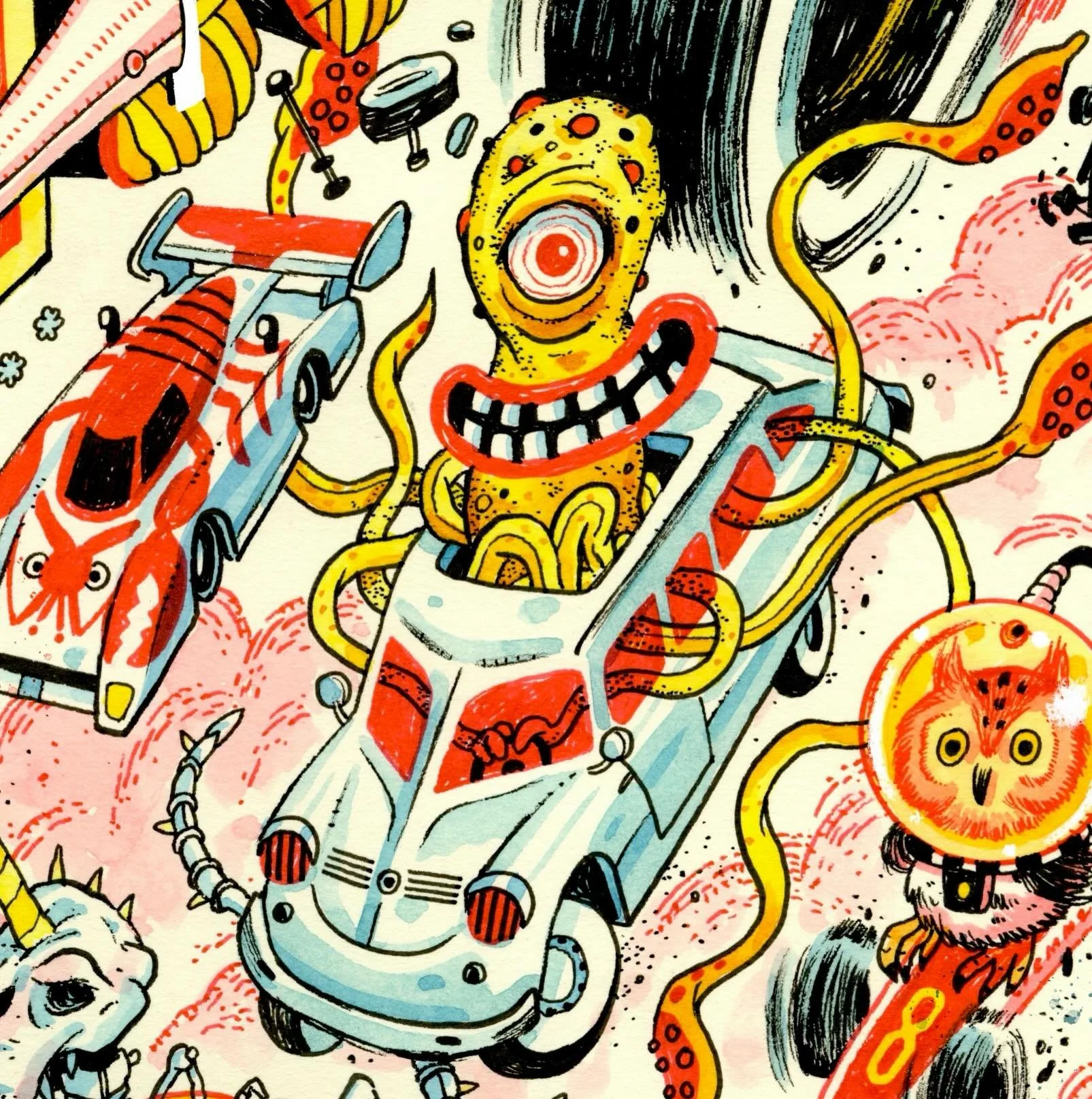 Sneak peek detail of an upcoming new cover&hellip; #weird #sketchbook