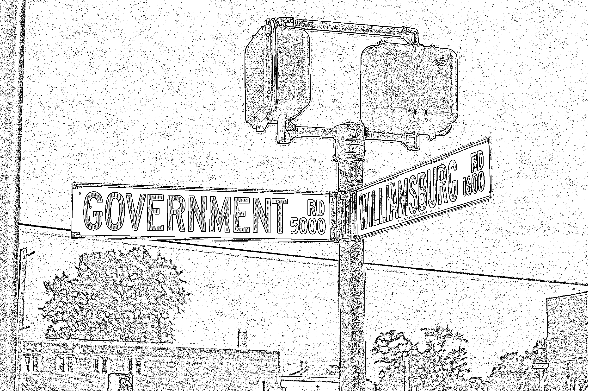Government and Williamsburg Sign.png