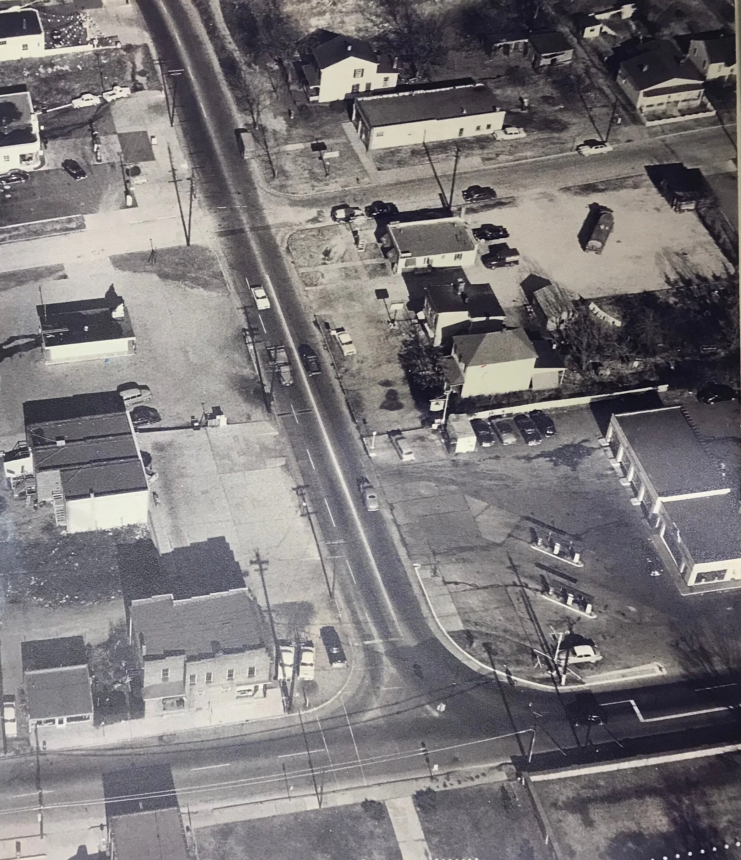 Intersection of Government and Williamsburg Roads - circa 1950s.