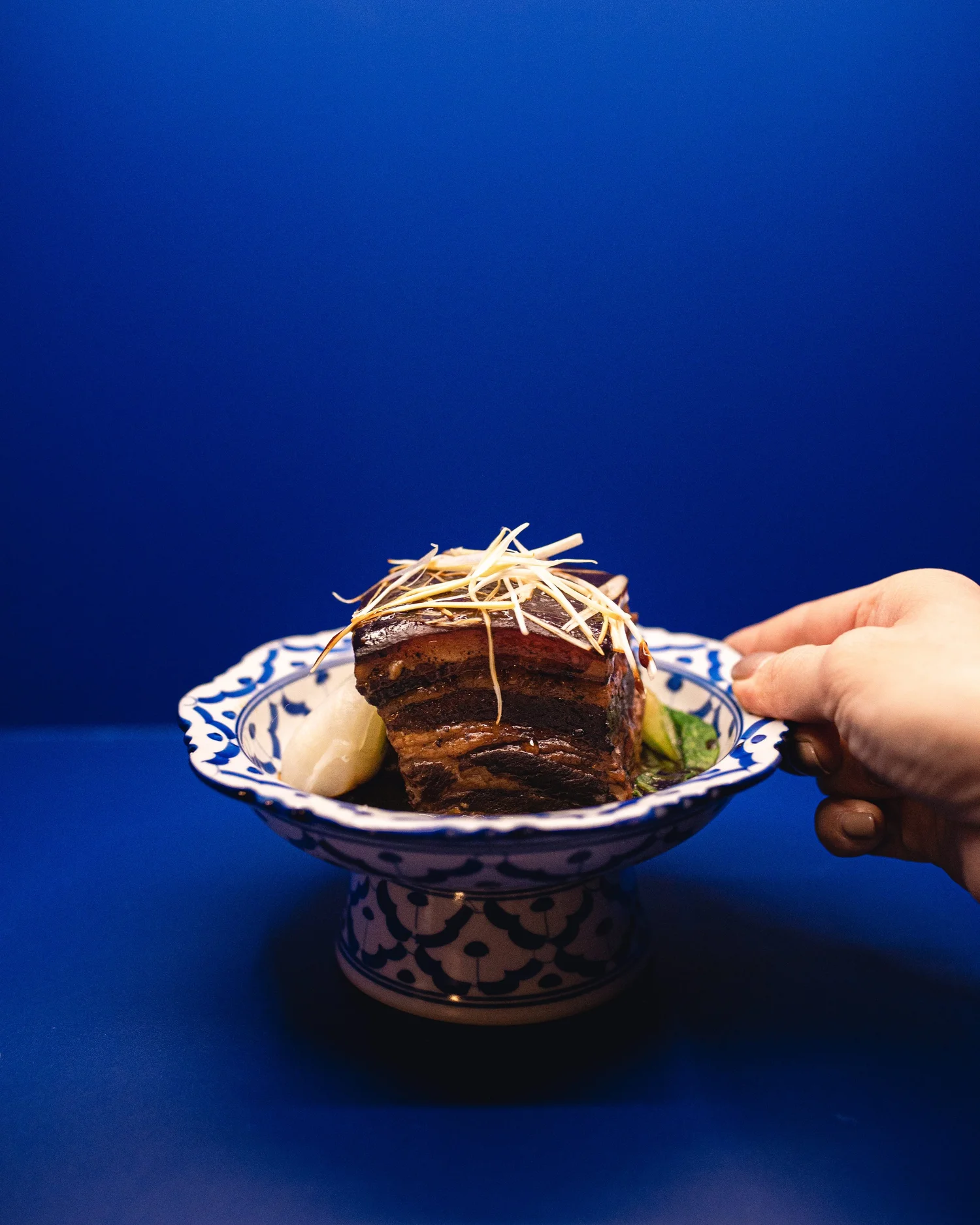 Bleu-bao porc fondant 