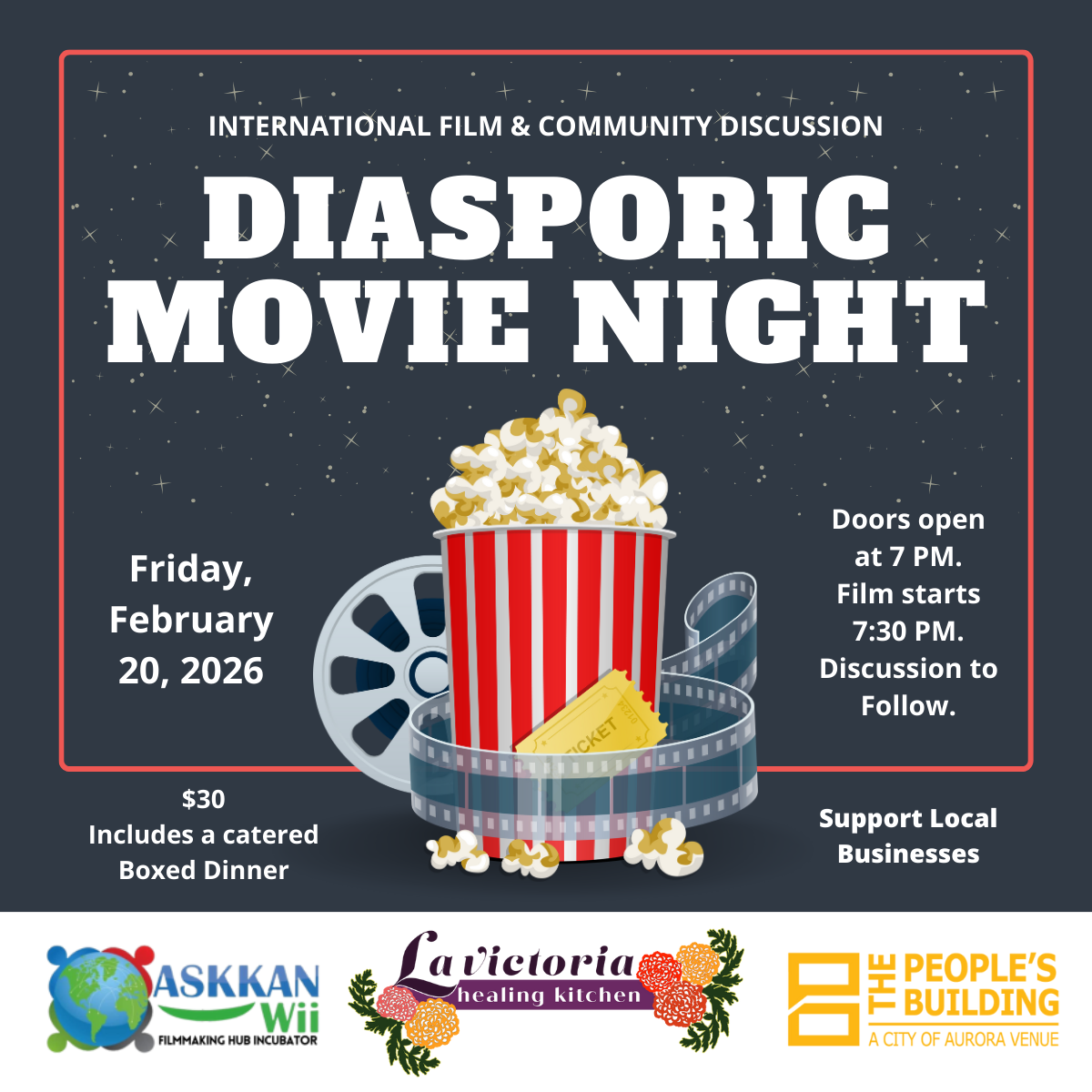 Diasporic Film & Food Series: El Maestro Laba Sosseh