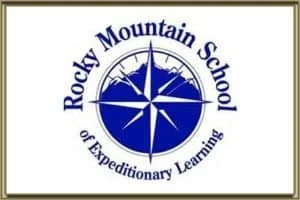 Rocky Mountain School of Expeditionary Learning Logo with a compass. Click to go to their website.