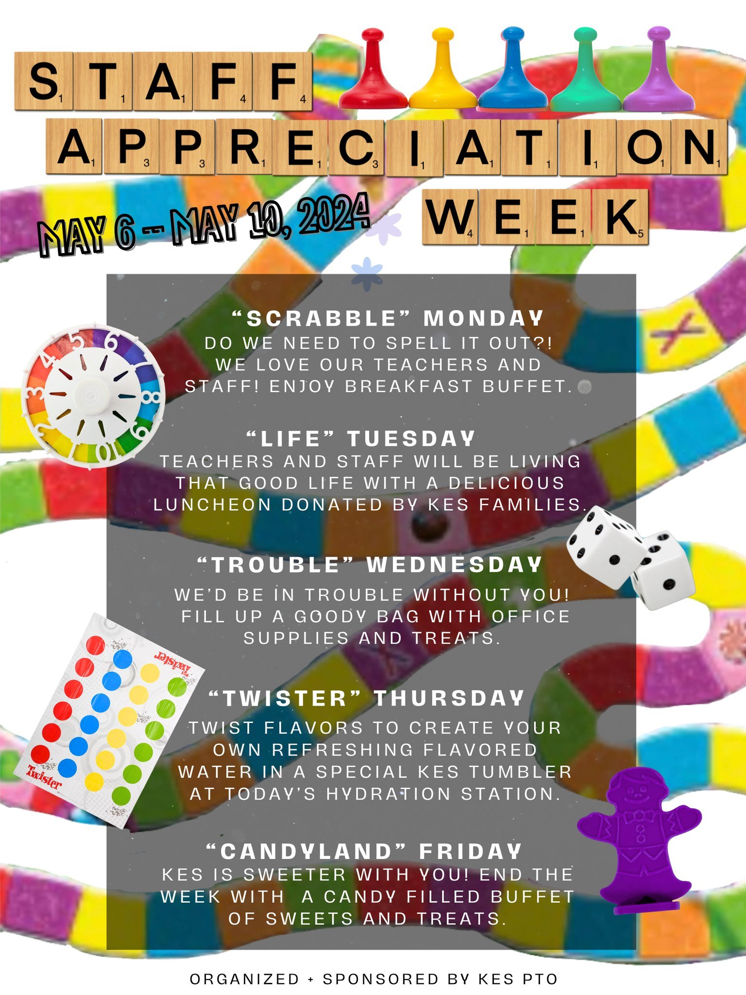 Our amazing Staff Appreciation Committee has been hard at work preparing for Teacher &amp; Staff Appreciation Week! Thank you for supporting the PTO so we can show our #KES Faculty how much they mean to our #KESKids!  To see how you can contribute la