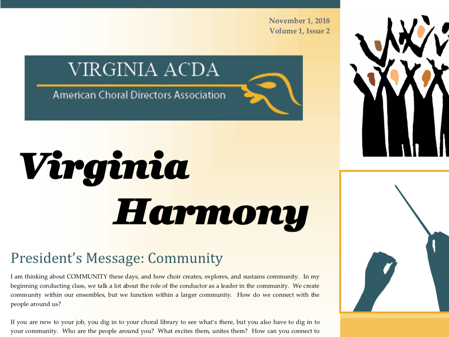 "Virginia Harmony" - November 2018