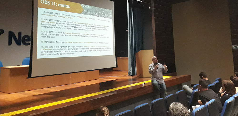 A presentation at the SDG in Action event, held October 8 in Belo Horizonte. Source: Cid Blanco