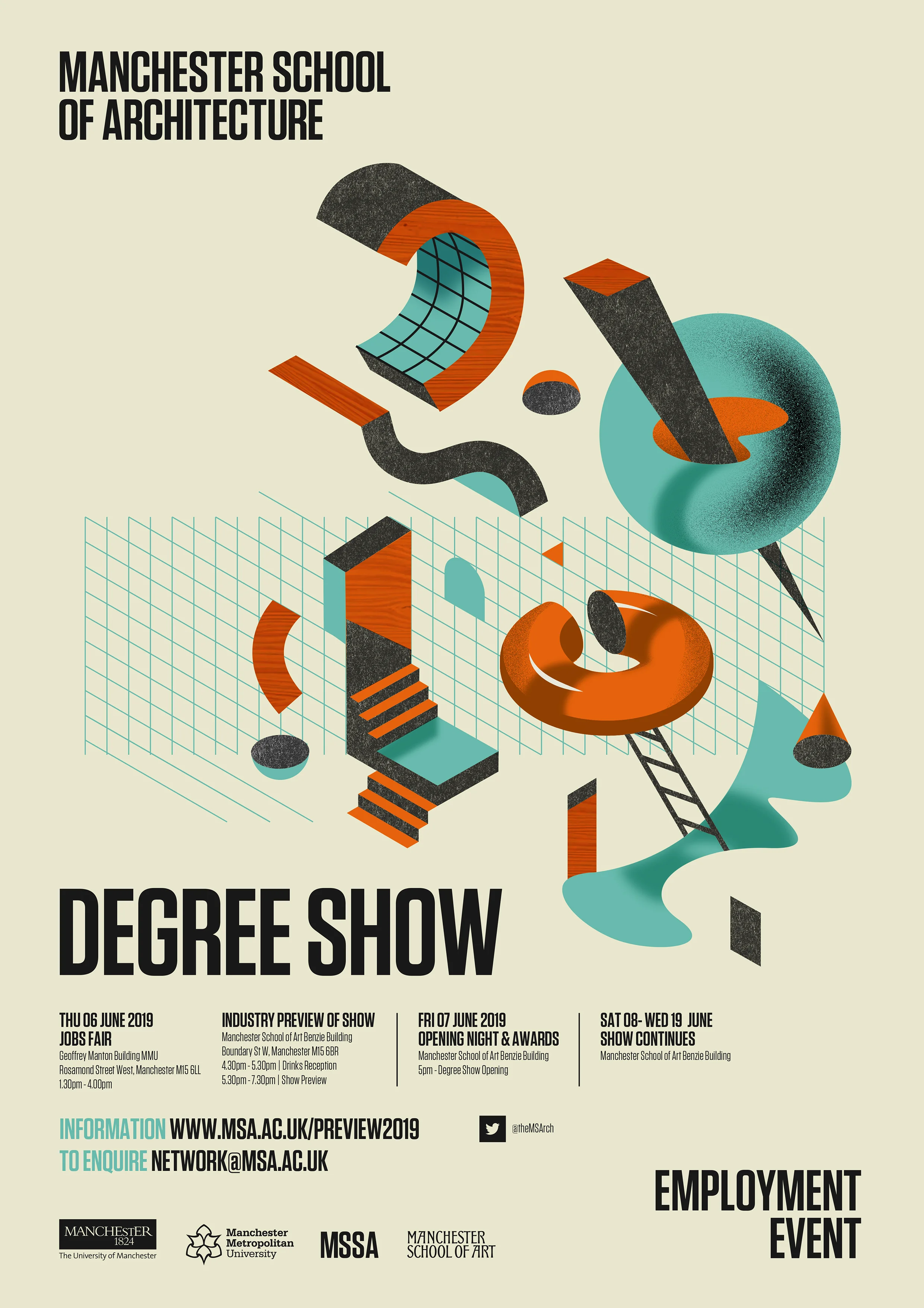 MSA 2019 Degree Show Poster