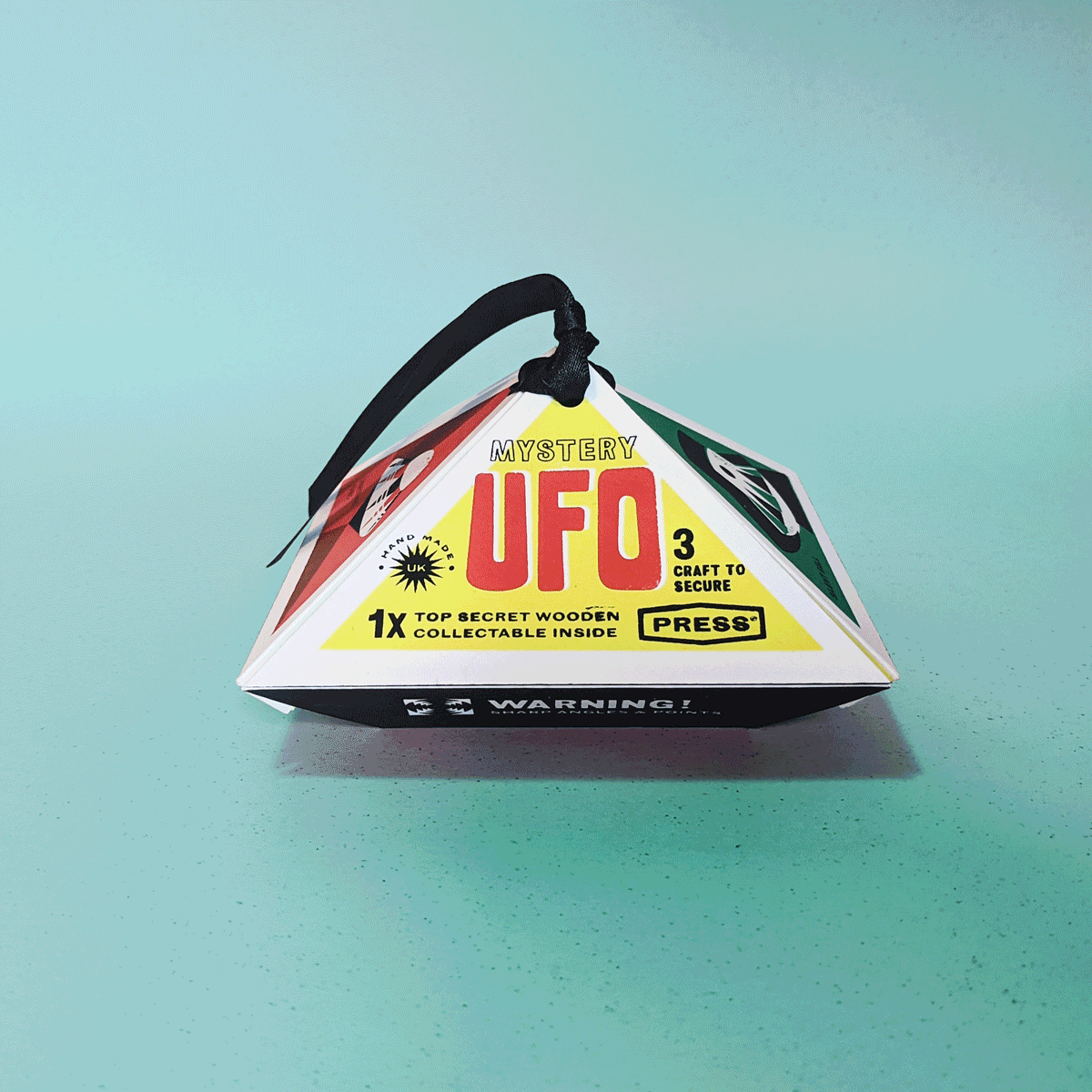 Press Print Shop - Wooden UFO Model