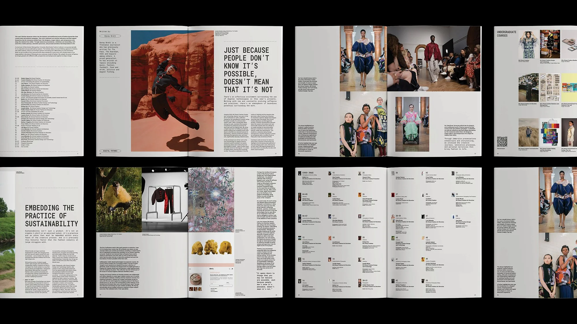 Manchester Graduate Fashion Showcase 2025: Interfaces Layouts