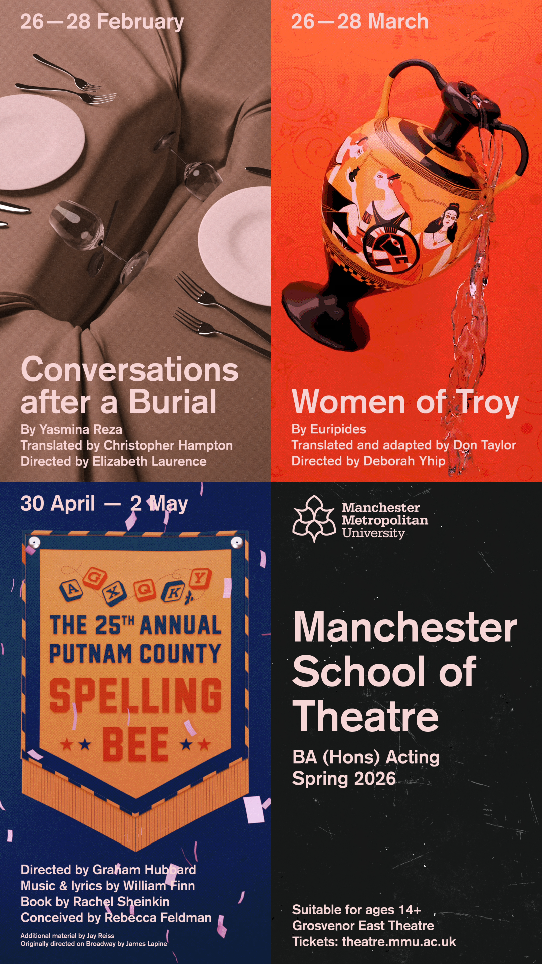 Manchester School of Theatre Spring 2026 campaign portrait