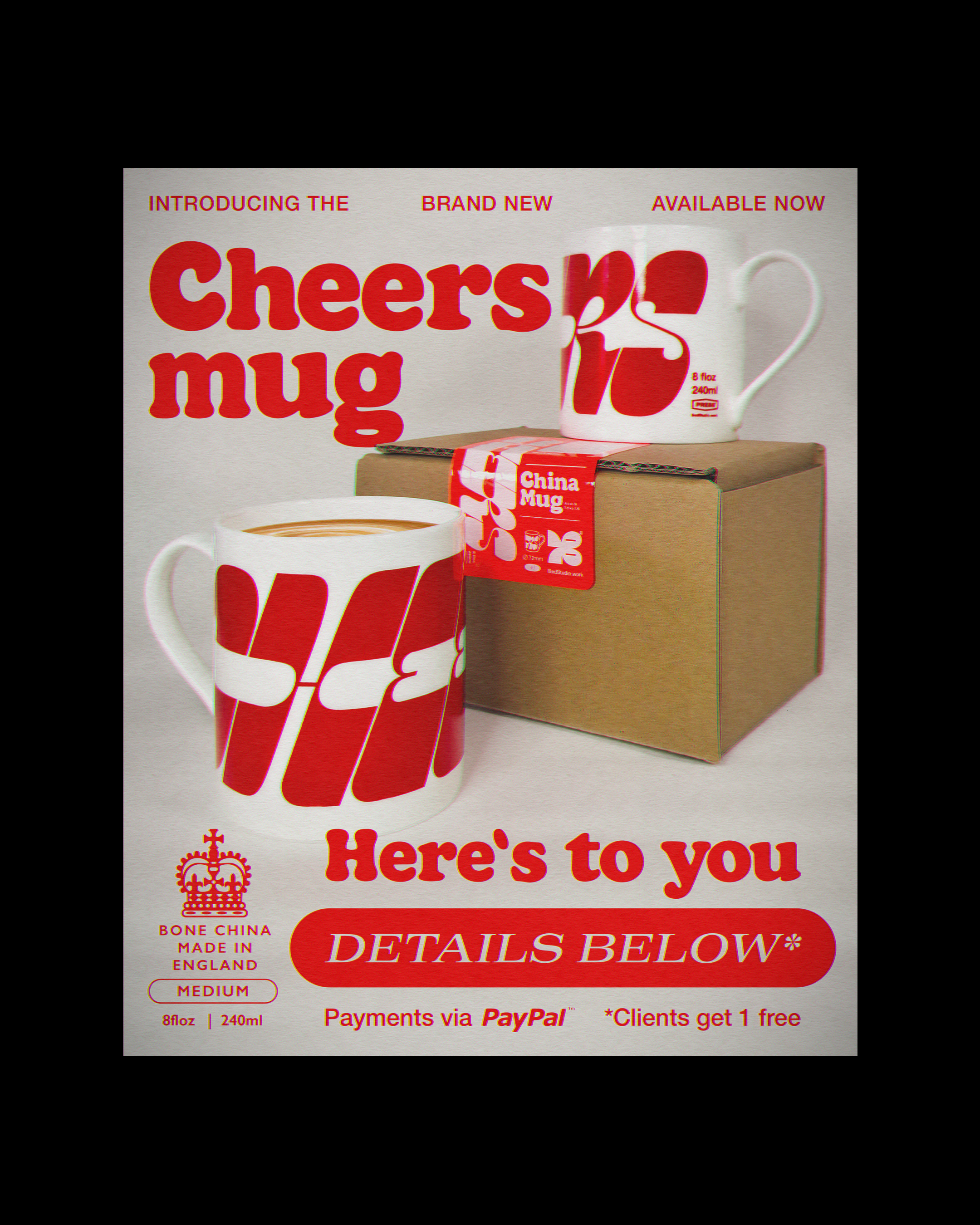 Cheers mug — £18.50 inc. P&P in the UK — Email me at hellojakeb@gmail.com if you would like one