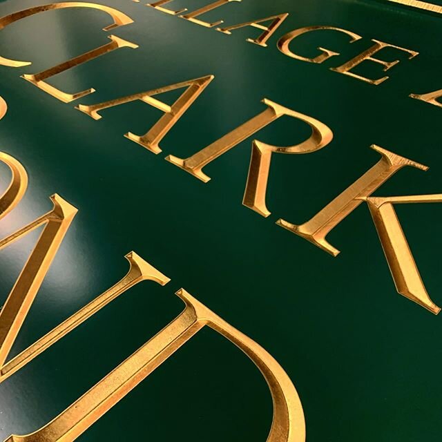 One of our specialties- Carved and gilded signage. Classy and timeless. No, real gold leaf and gold paint are NOT the same. They have almost nothing in common. This gold just may outlive us all.  #23k #goldleaf #signs #madeinmassachusetts #carved #ma