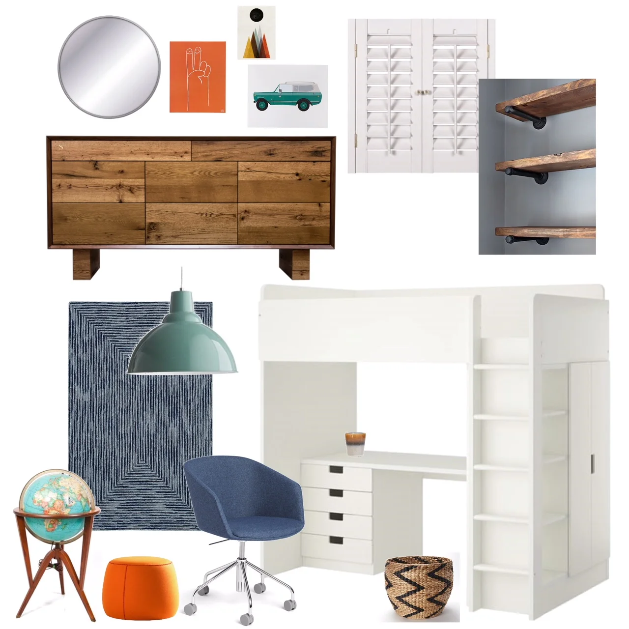 Boys Room with Color