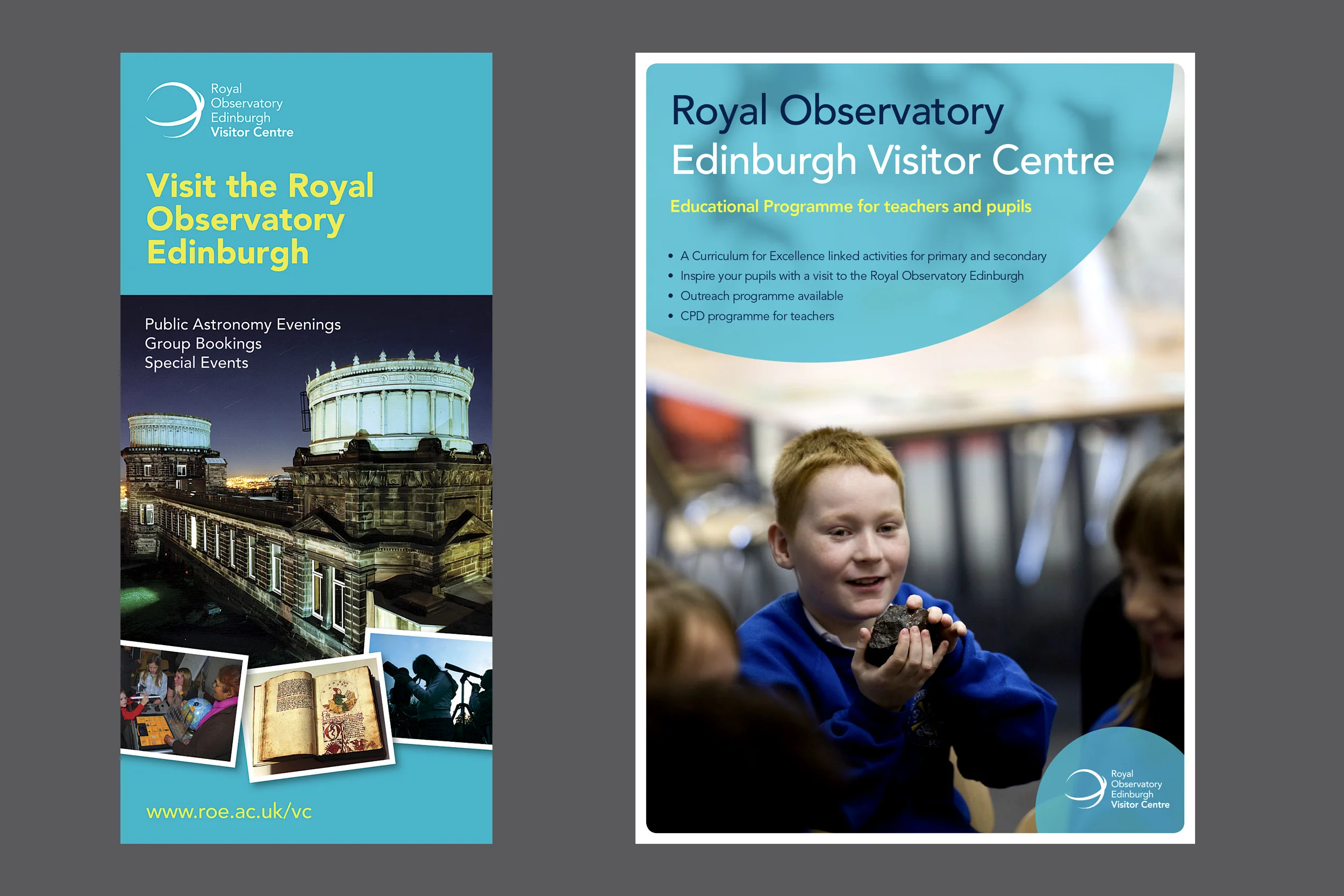  Royal Observatory Edinburgh  Brand design, corporate identity, interpretive design  
