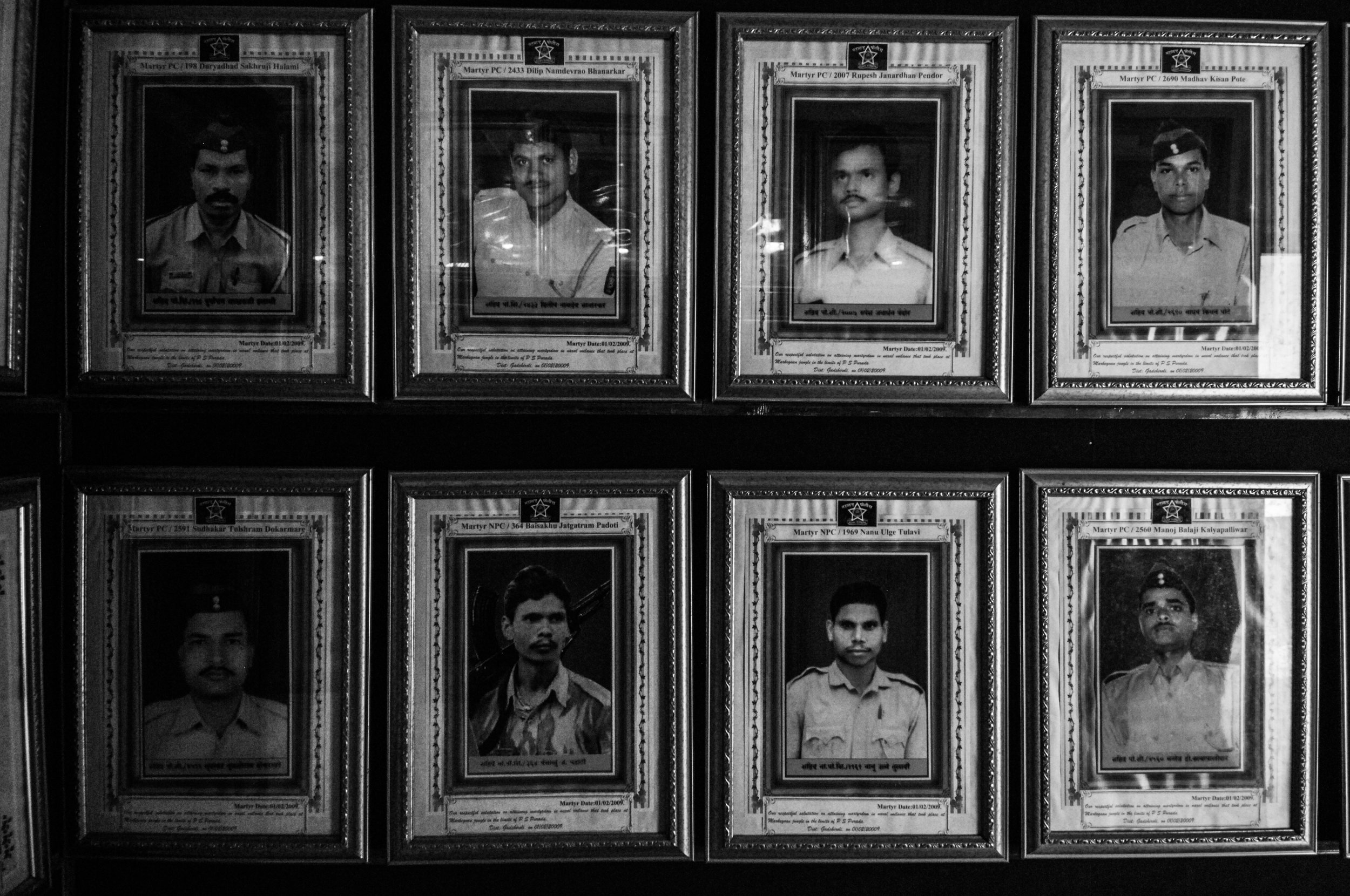 Z18 Police martyrs’ gallery in Gadchiroli police station.jpg