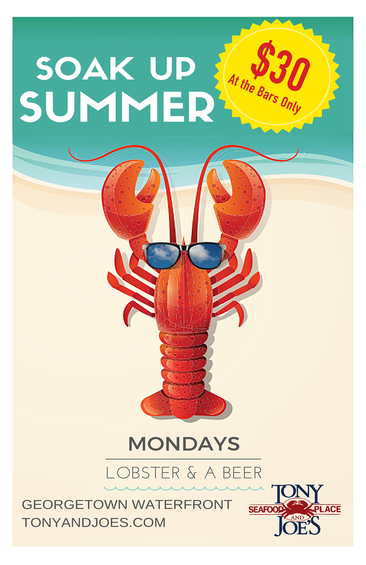 LOBSTER MONDAYS — Tony & Joes Seafood Place