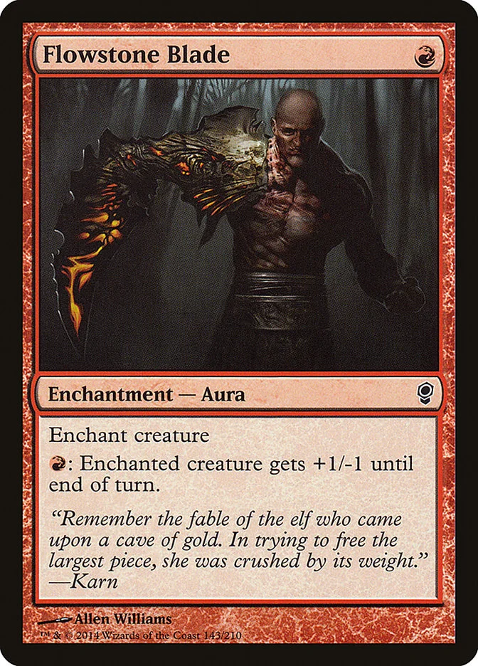 Allen Williams Magic the Gathering Flowstone Blade Artist Proof Card   Allen Williams Studio