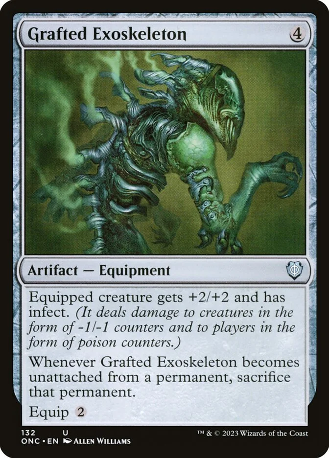 Allen Williams Magic the Gathering Grafted Exoskeleton Artist Proof Card Allen Williams Studio Allen Williams Magic the Gathering Grafted Exoskeleton Artist Proof Card Allen Williams Studio