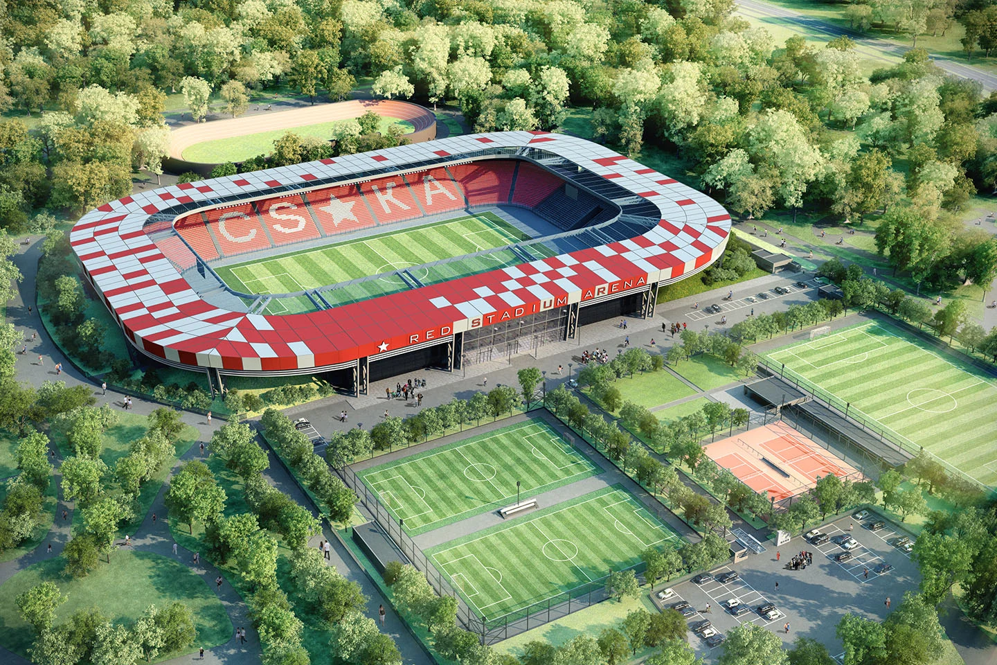 red stadium arena cska sofia — iv
