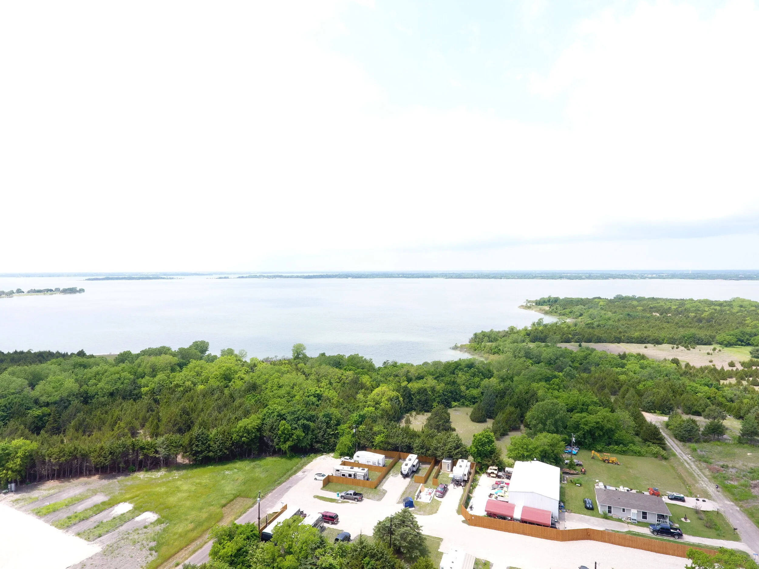 A shot looking SW overlooking the treeline to Lake Lavon - So Close!