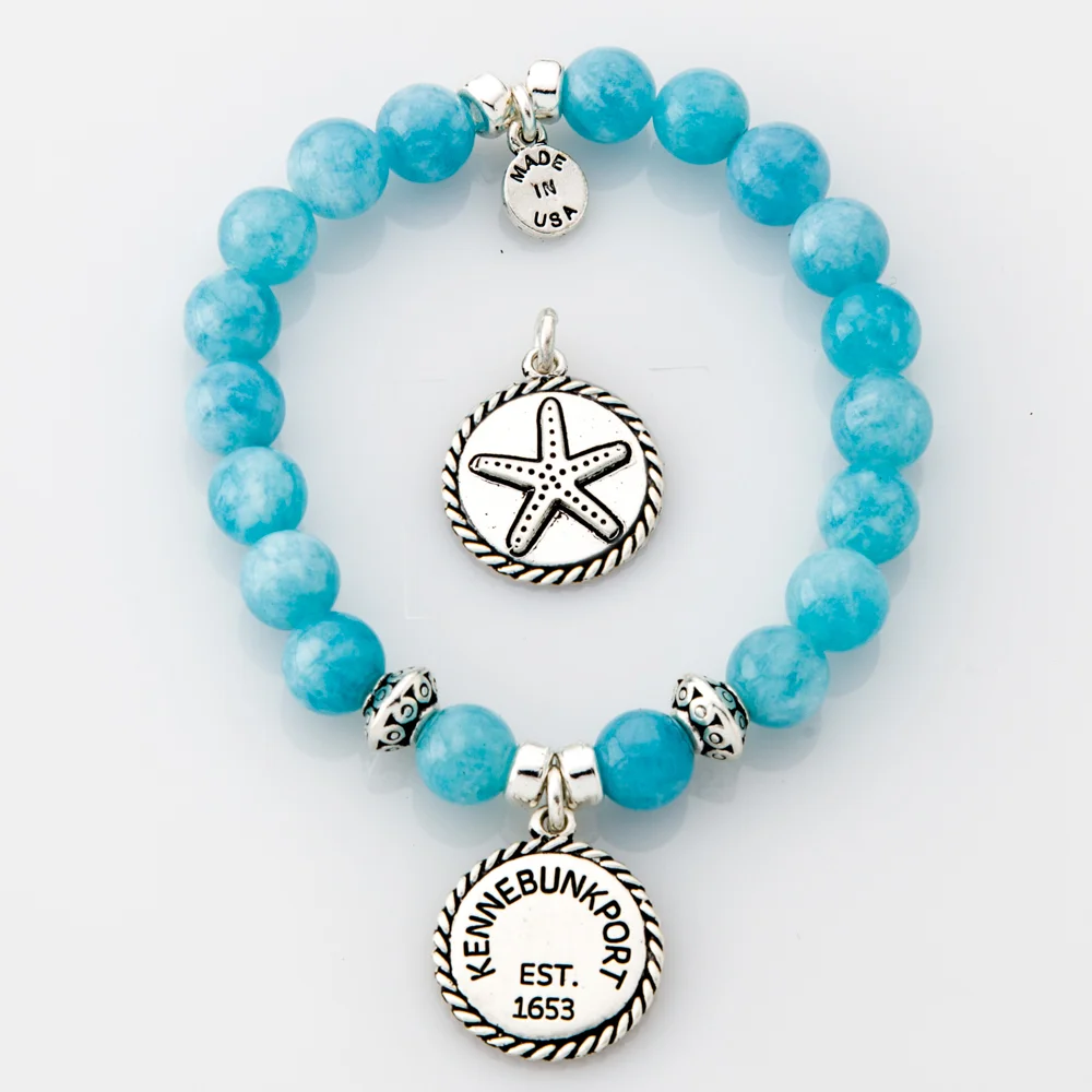 Kennebunkport, Maine - Semiprecious Bead Bracelet