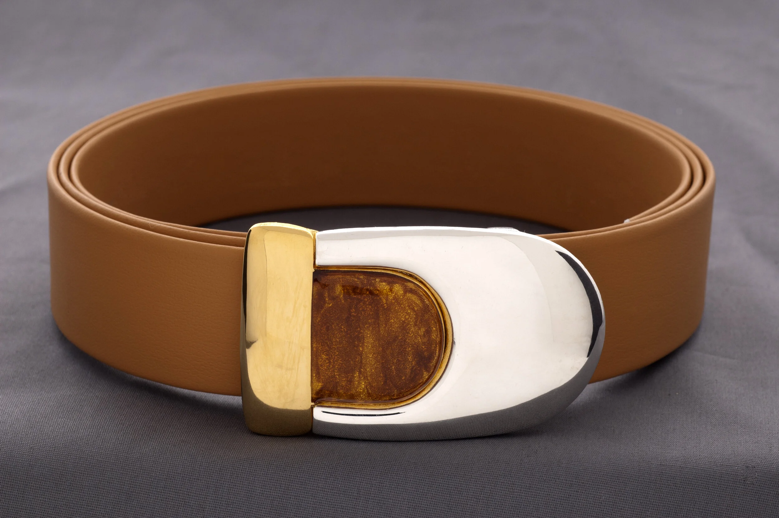 Abstract Tortoise/ Two-Tone Interchangeable Buckle