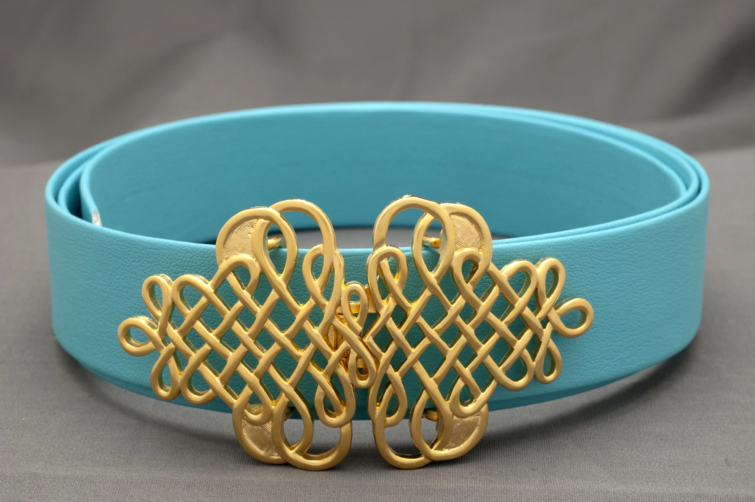 Gaelic Scroll / Matte Gold Interchangeable Buckle