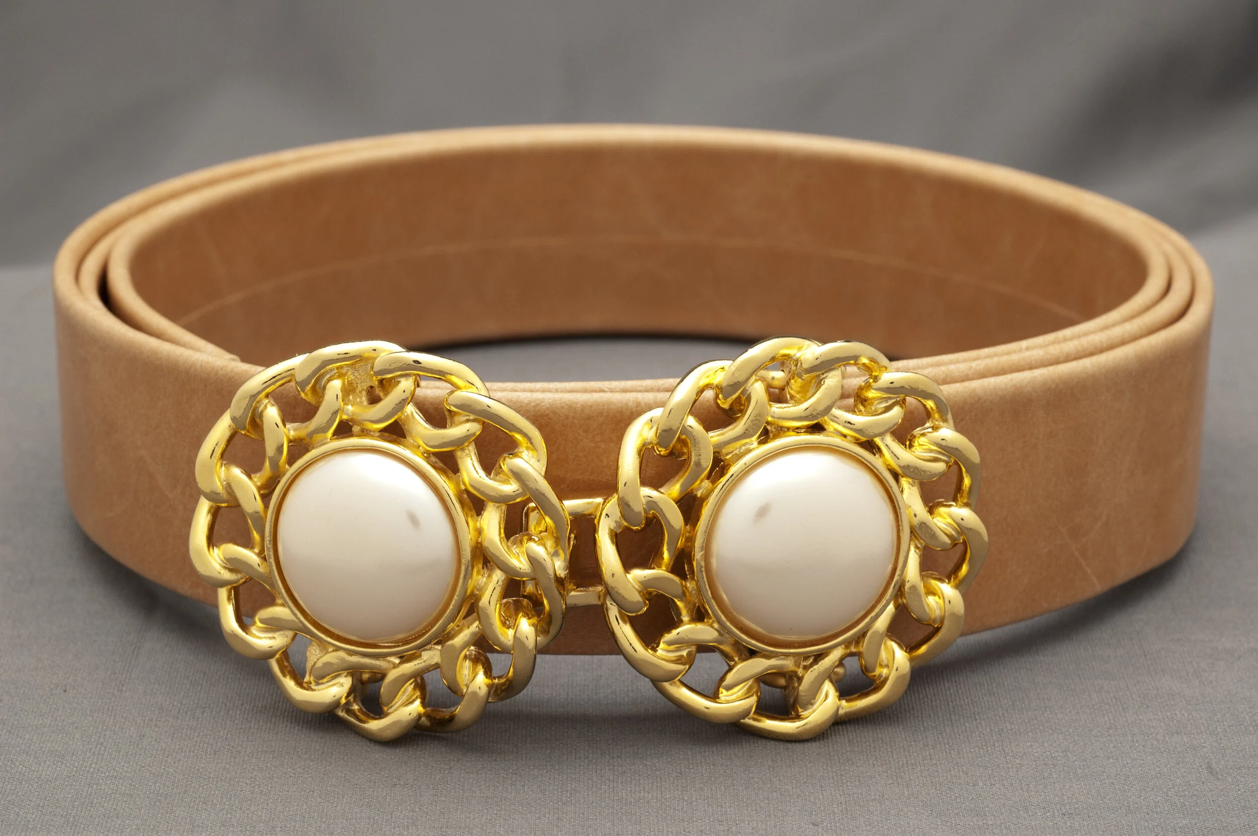 Round Chain/ Gold Interchangeable Buckle