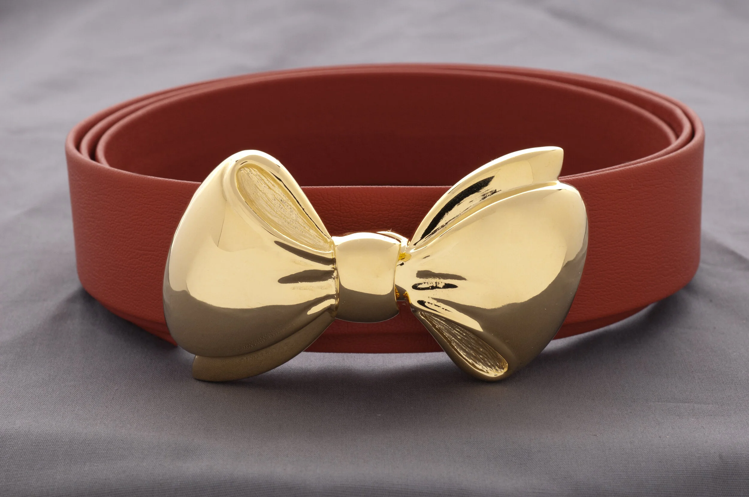 Puffed Bow/ Gold Interchangeable Buckle