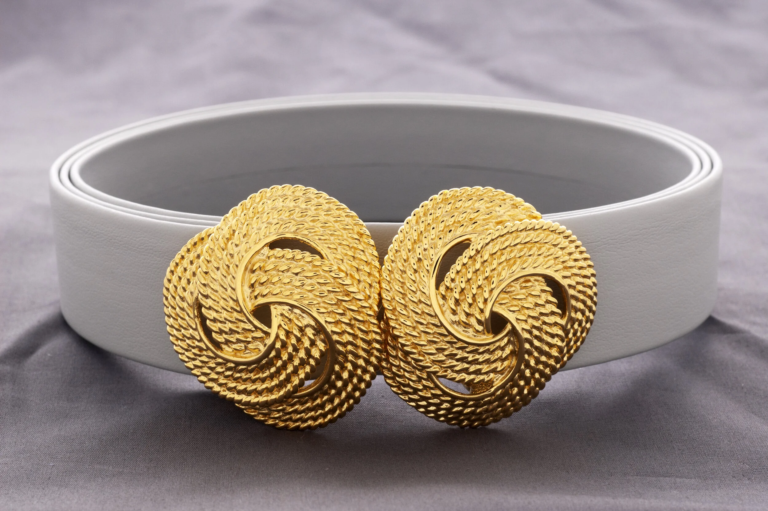 Domed Knot/ Gold Interchangeable Buckle