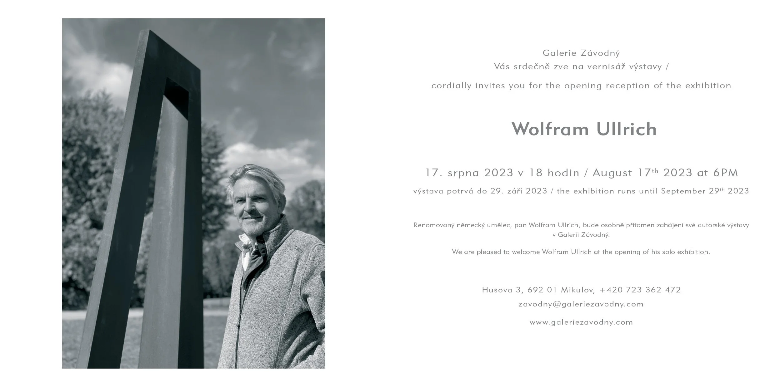 Vernisáž výstavy Wolfram Ullrich