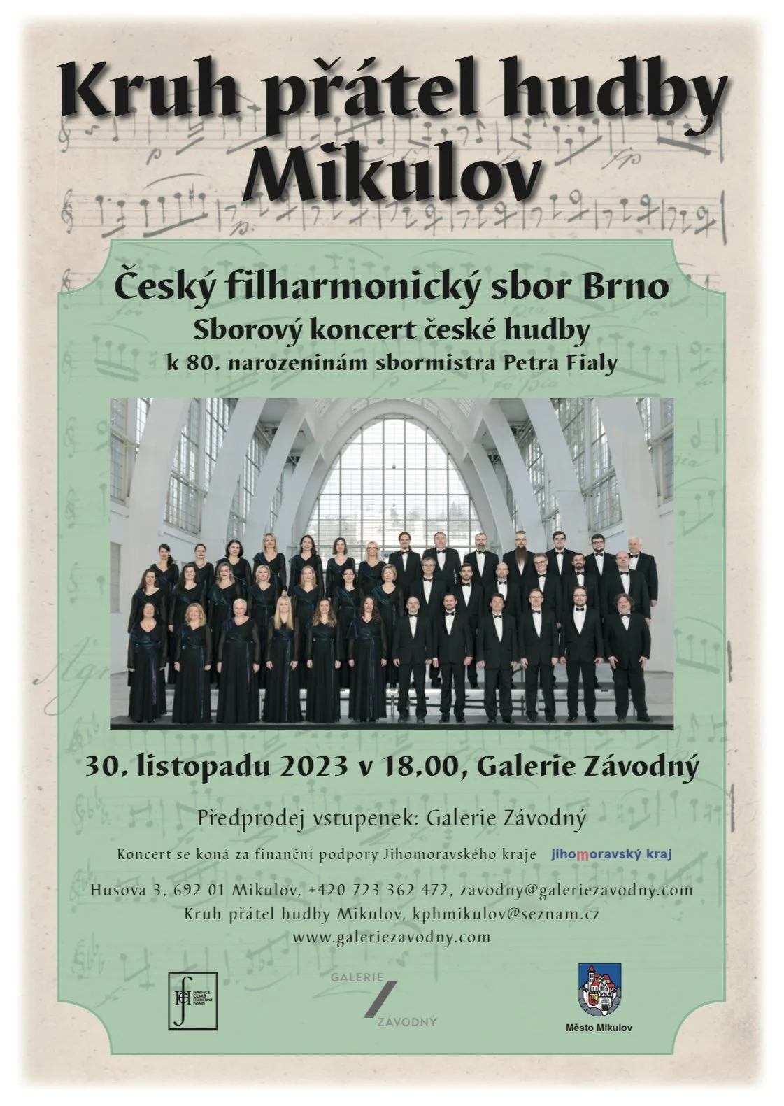 Koncert Českého filharmonického sboru Brno