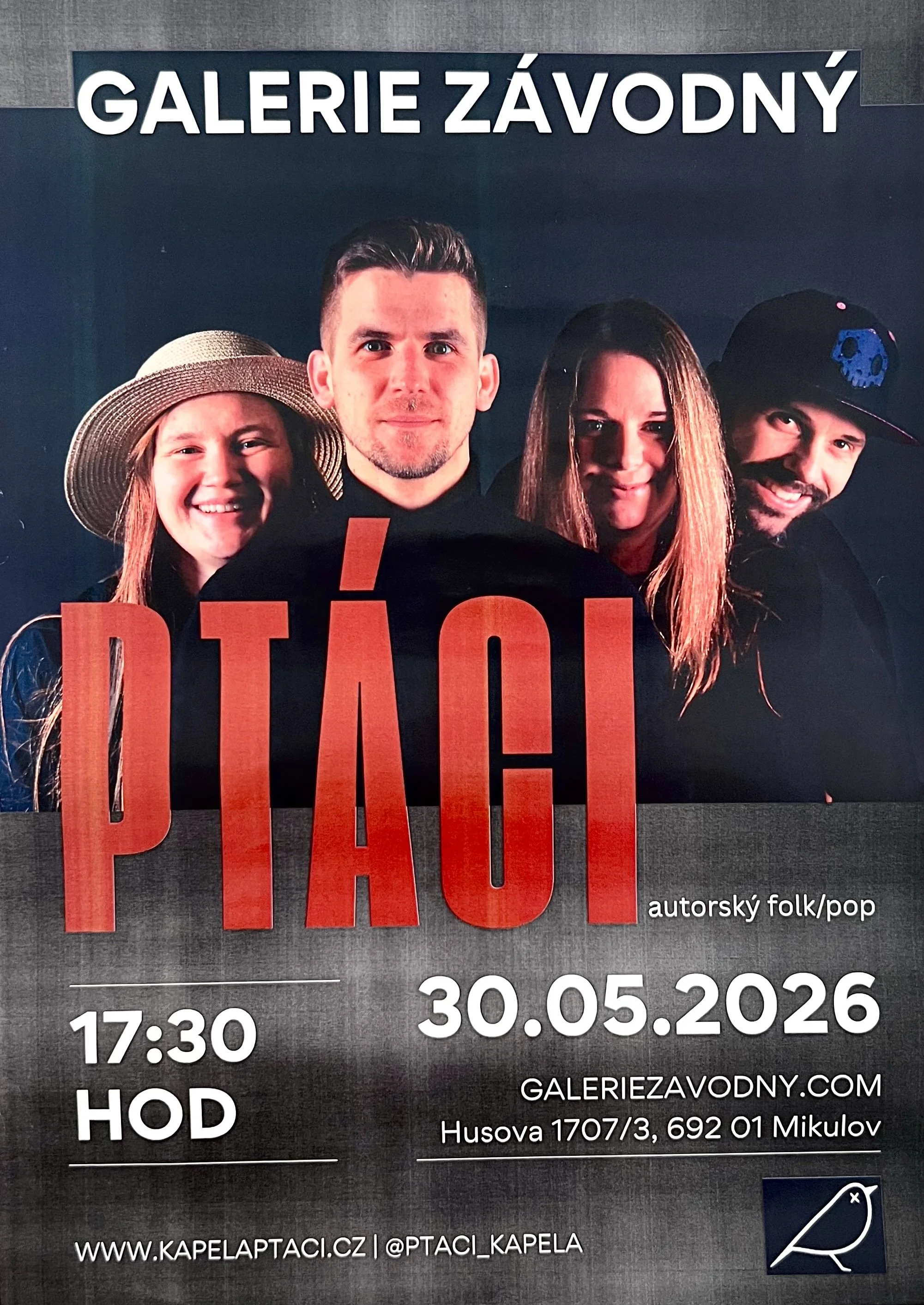 Koncert Ptáci v Galerii Závodný