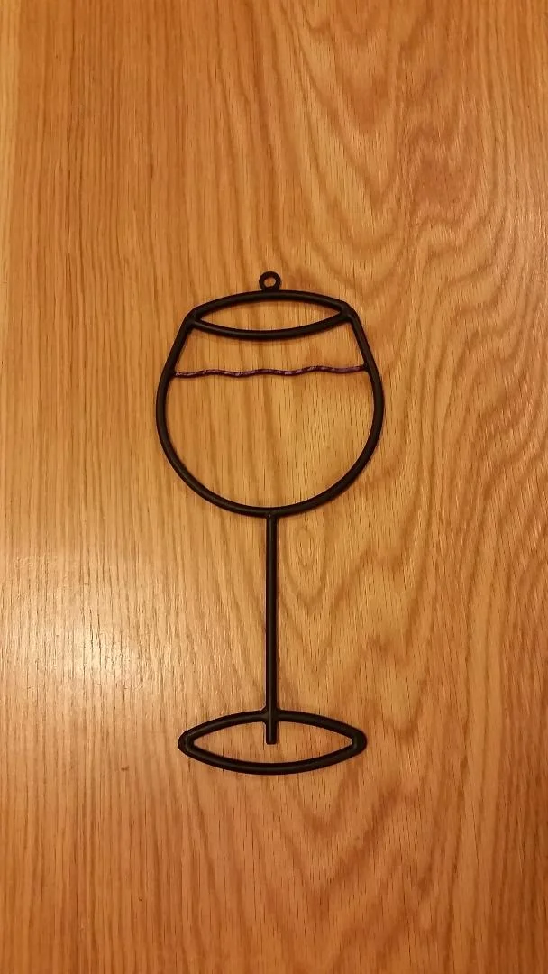 red wine wall sculpture