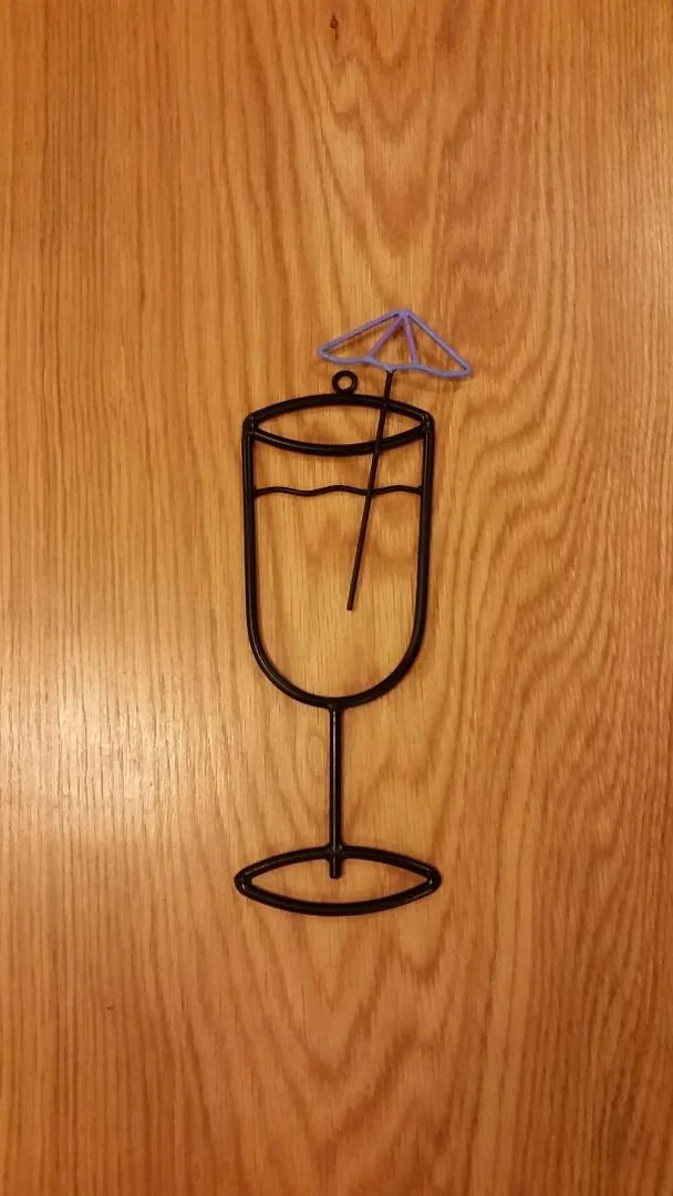 mai-tai/daquiri wall sculpture