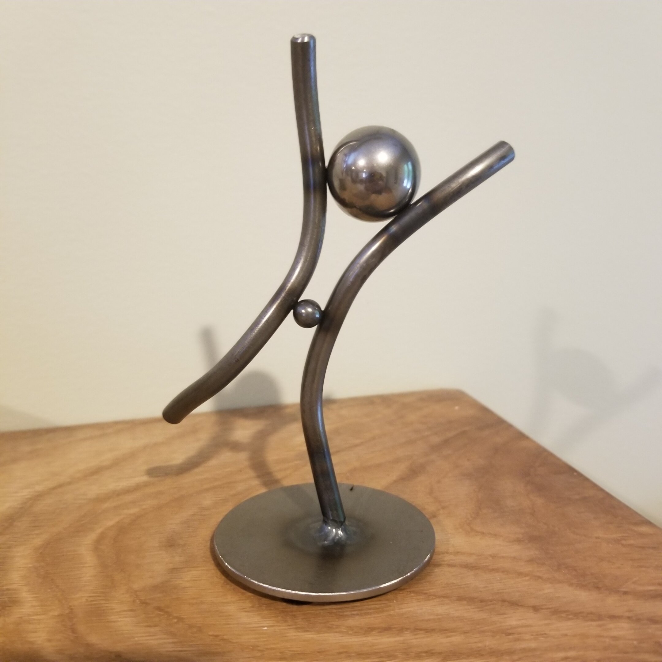 "i'm having a baby" small metal sculpture