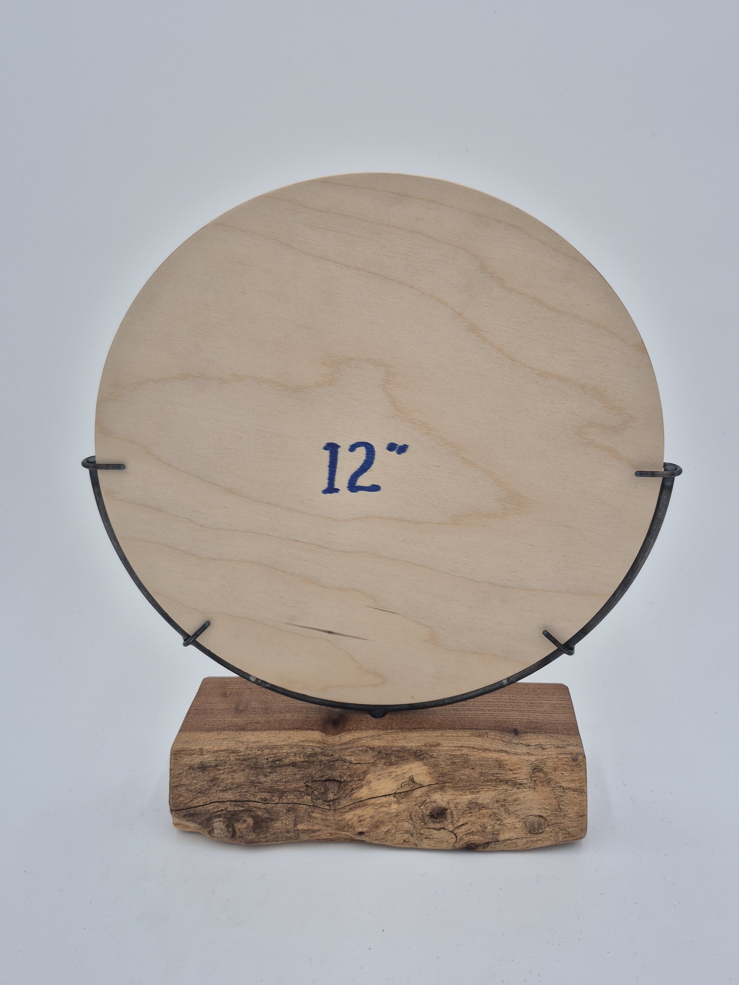 12" half moon stand on elm